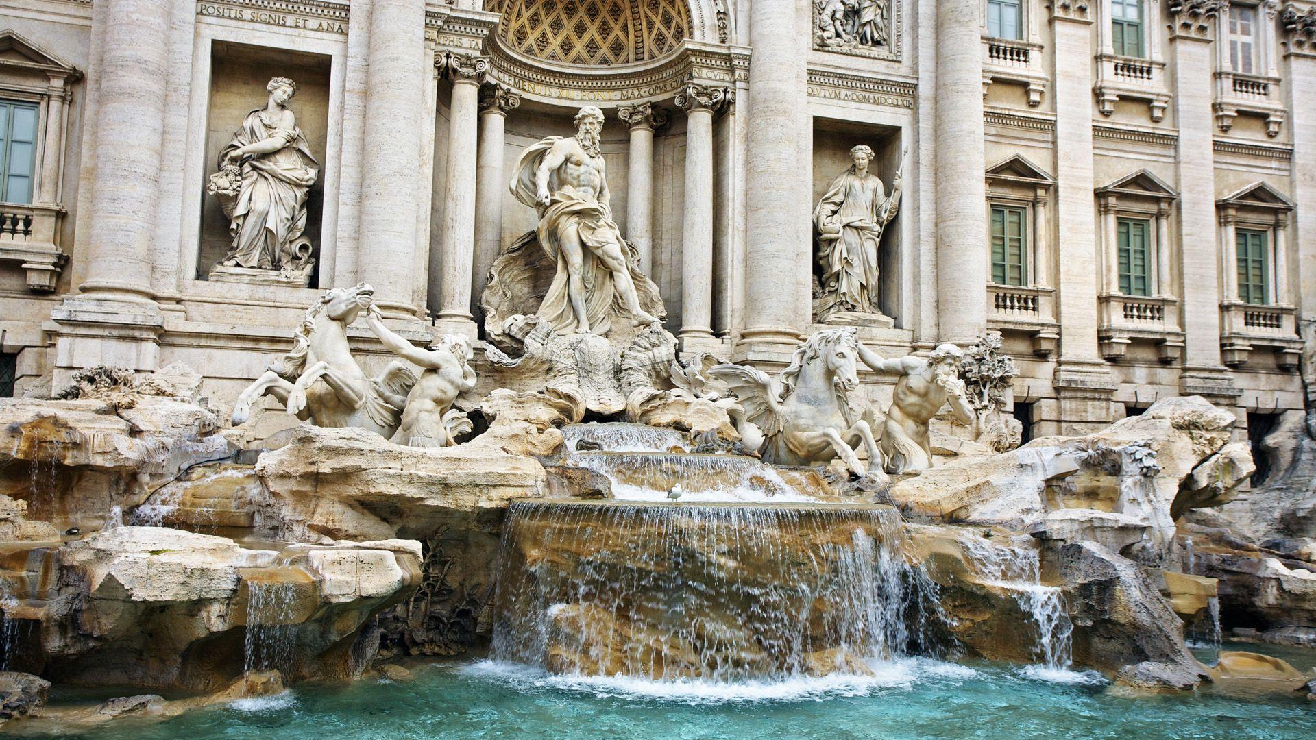 1920x1080 Trevi Fountain Wallpaper