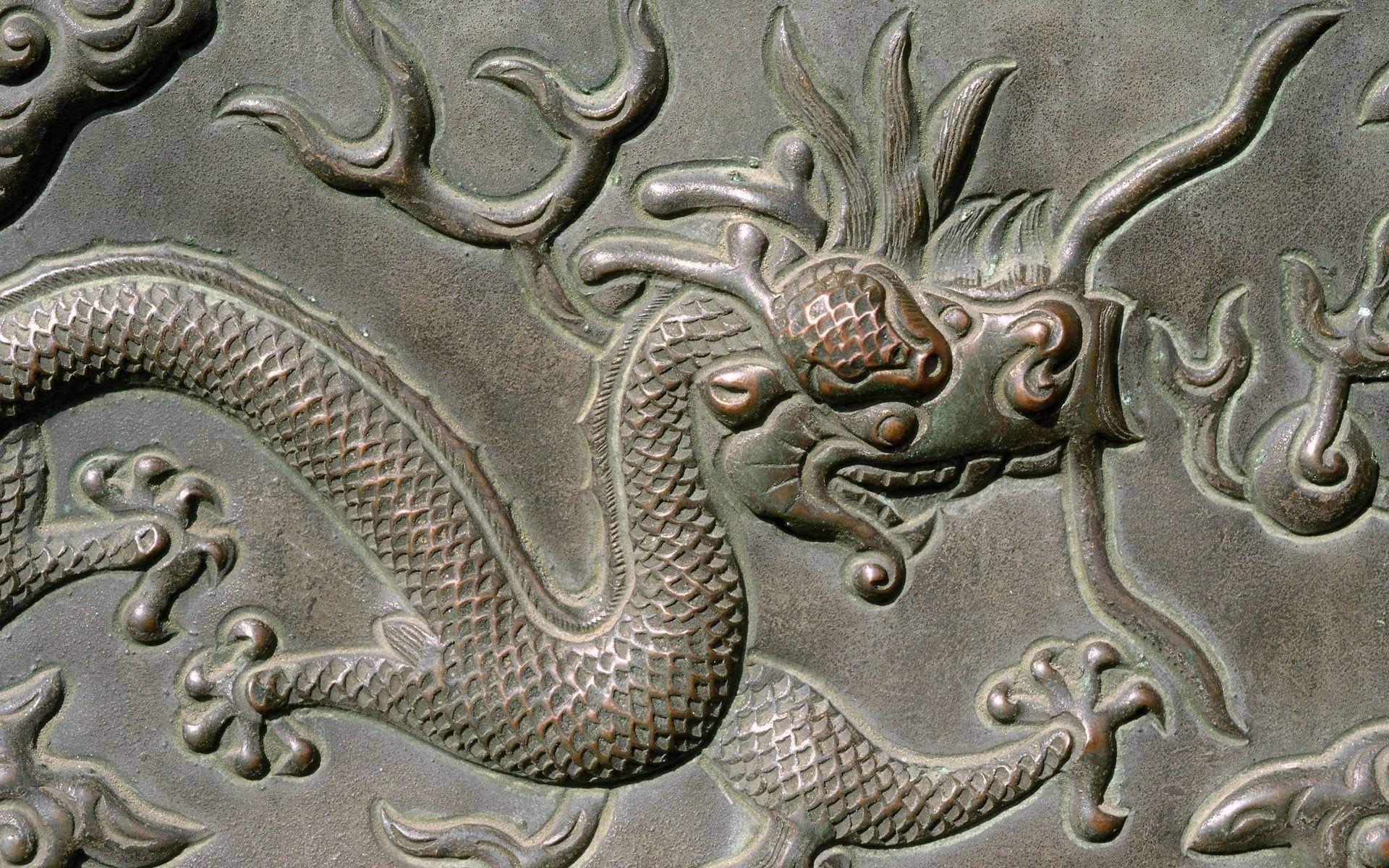 1920x1200 Dragon engraved HD wallpaper
