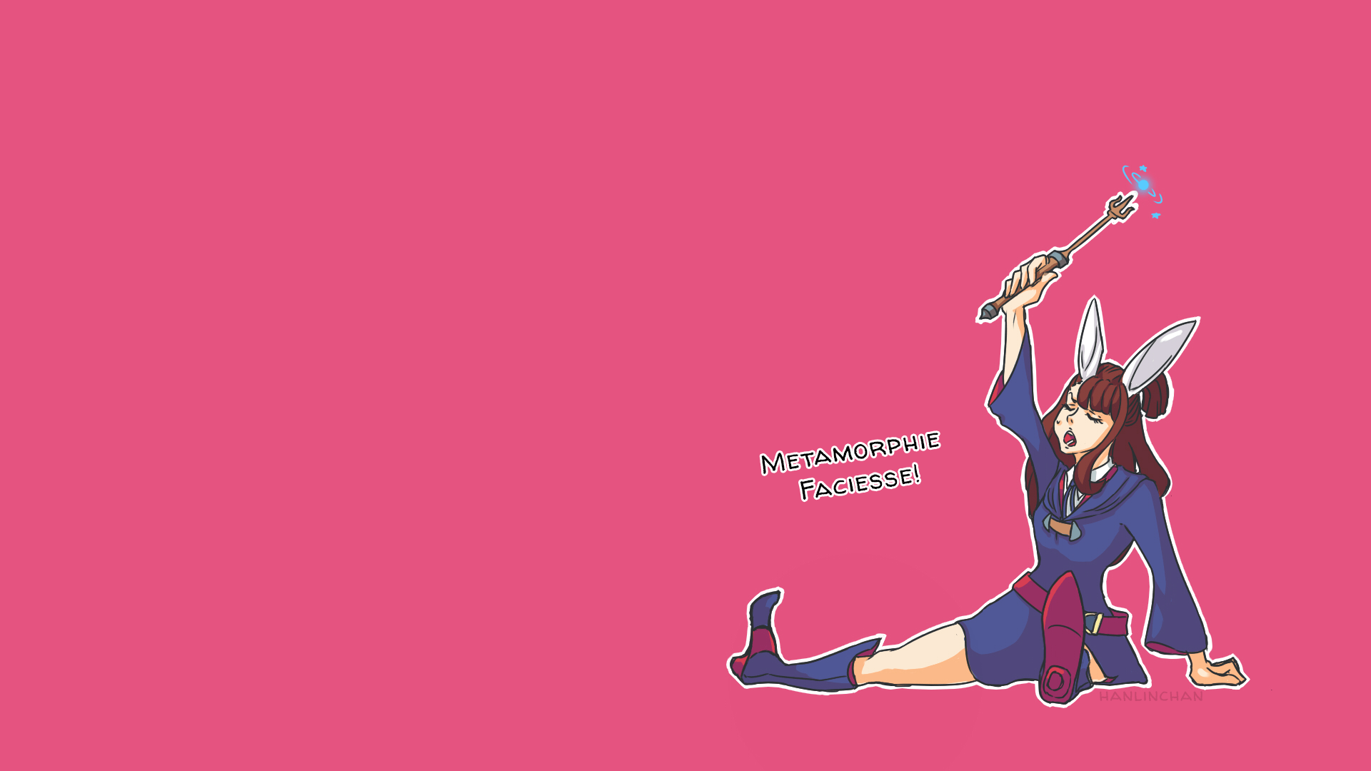 1920x1080 FanartAkko Kagari Wallpaper