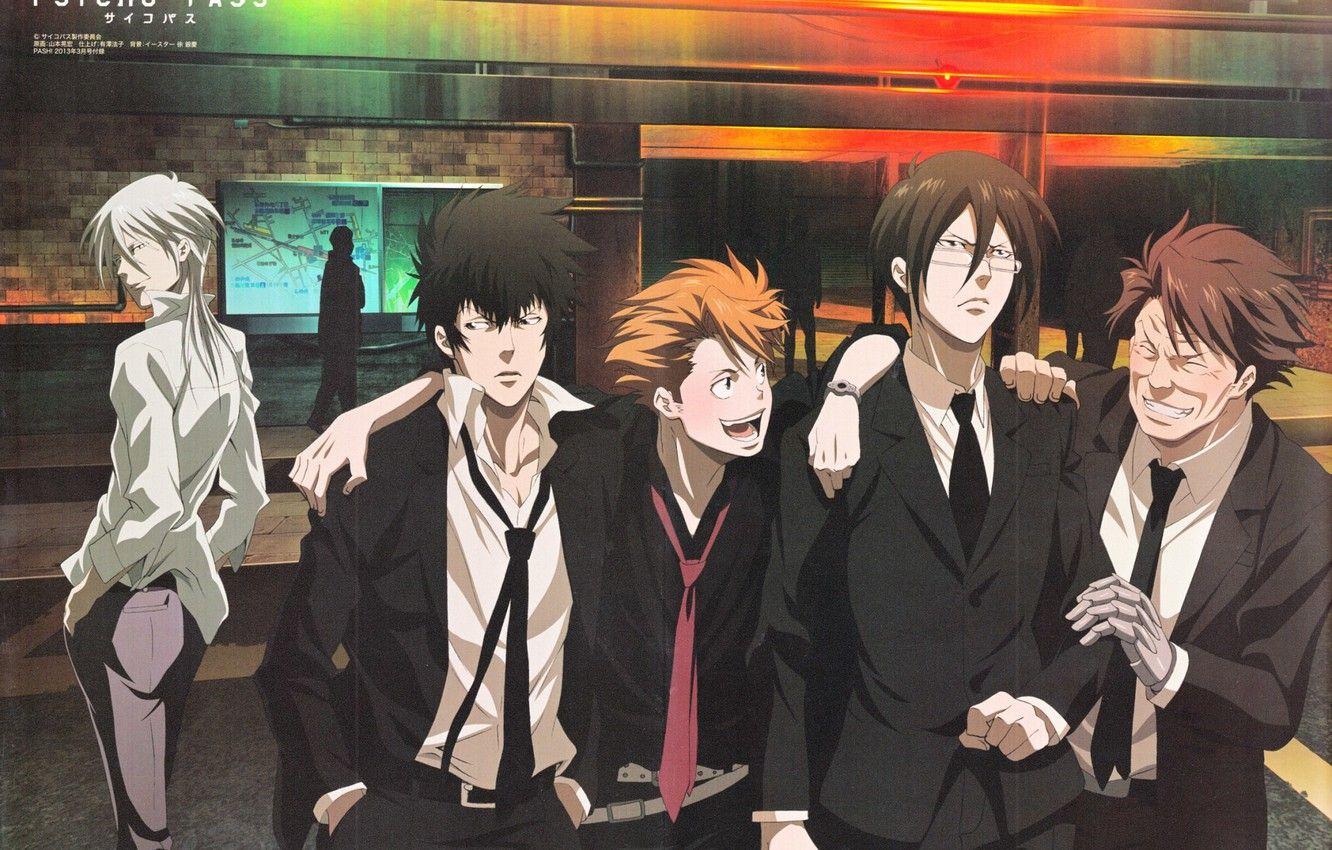 1332x850 Wallpaper Psycho Pass, Kougami, Makishima, Masaoka, Kagari, Ginoza Image For Desktop, Section прочее