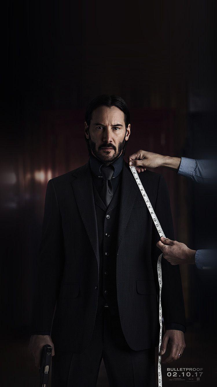 750x1334 iPhone7 wallpaper. john wick suit film reloaded illustration art