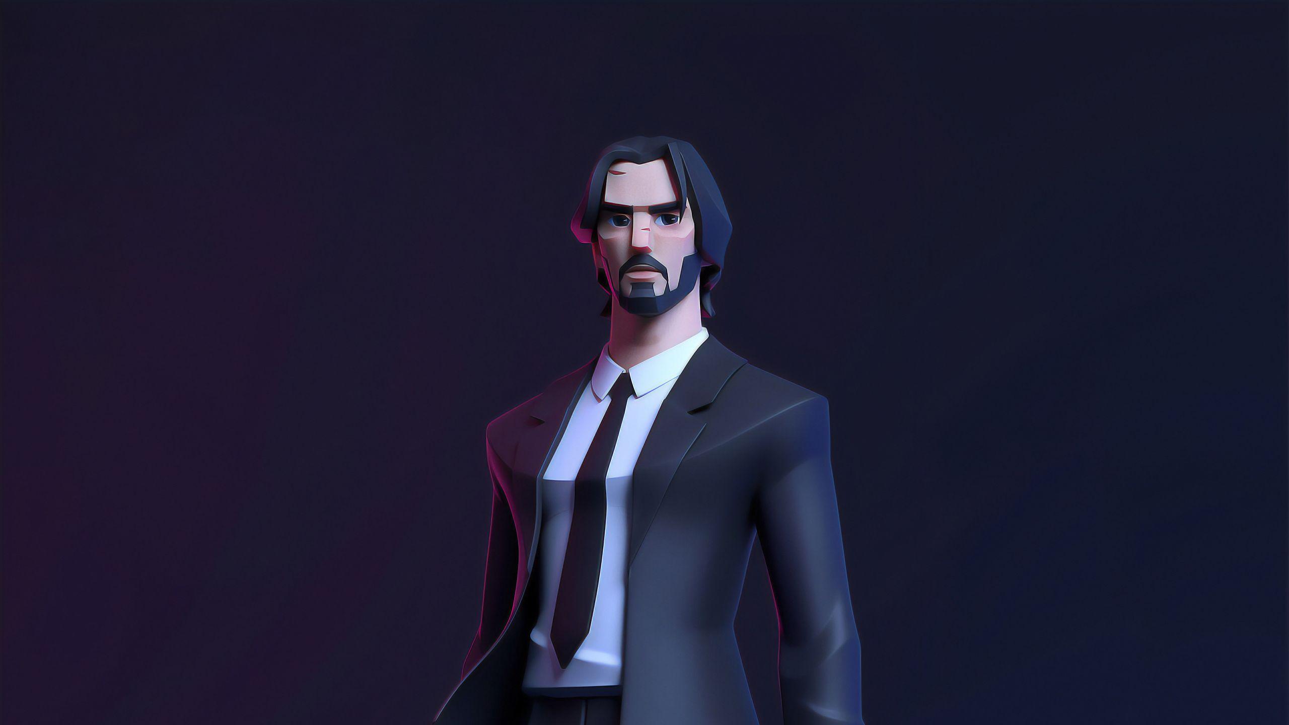 2560x1440 Keanu Reeves John Wick Fan Art, HD Movies, 4k Wallpaper, Image, Background, Photo and Picture