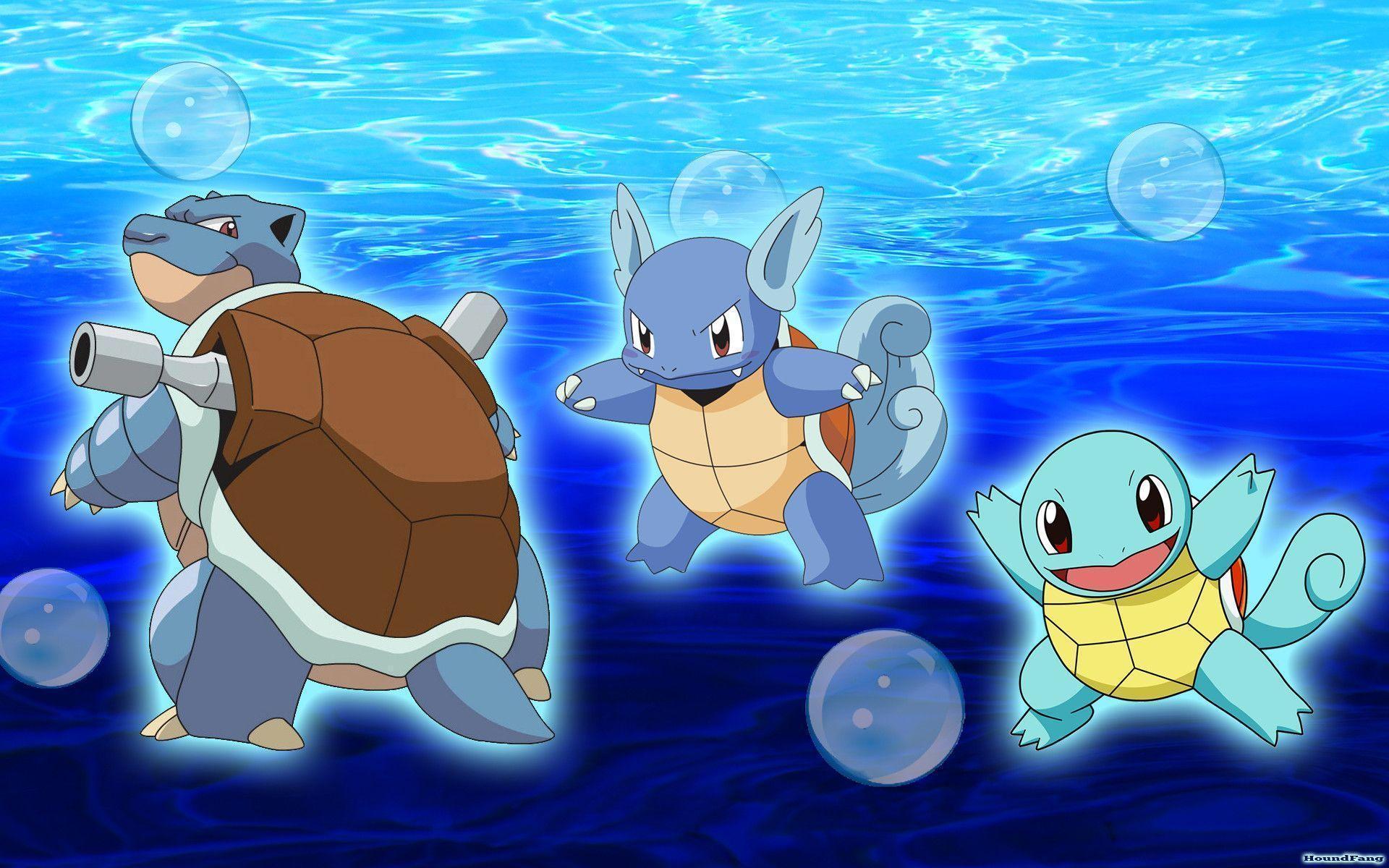 1920x1200 Pokemon Wallpaper Water Starters