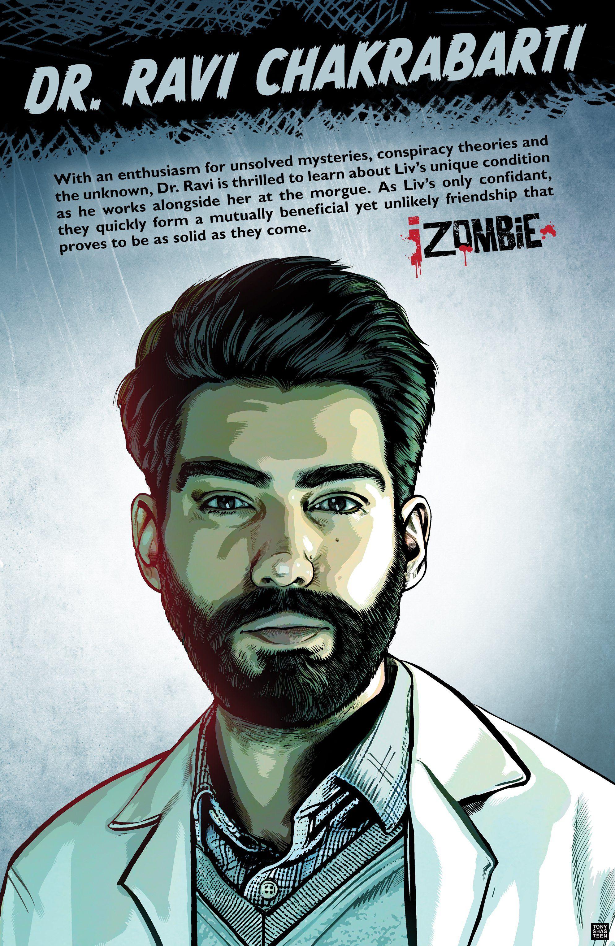 1987x3056 Izombie Dr. Ravi Chakrabarti Season 1 Promotional Picture