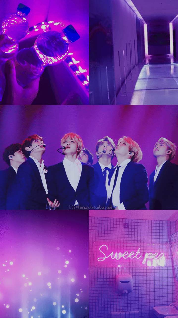 719x1280 BTS Wallpaper HD Purple .