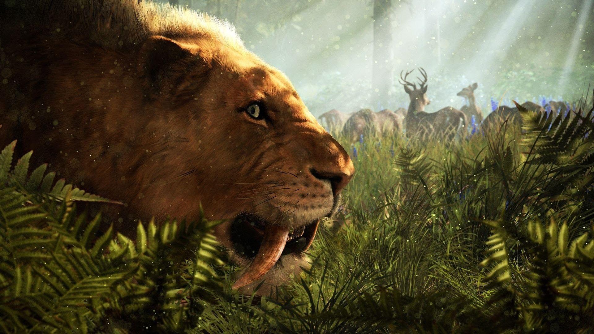 1920x1080 Saber Tooth Tiger Wallpaper HD