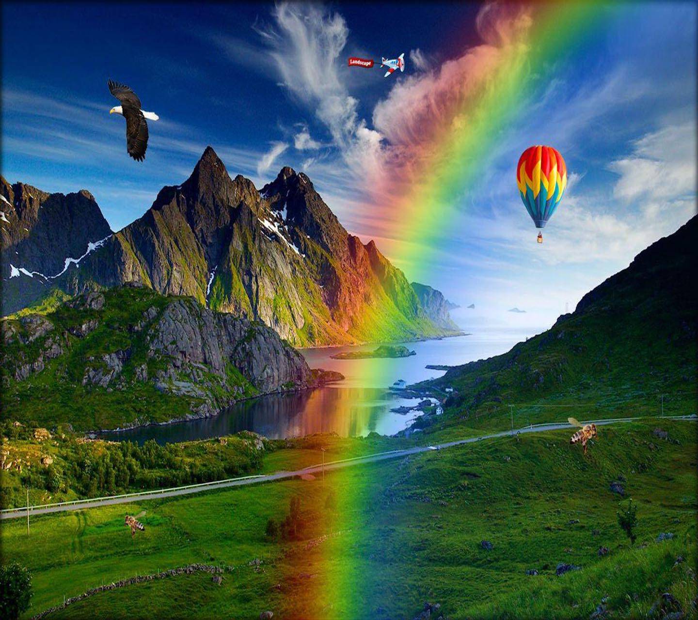 Rainbow Nature Wallpapers - Top Free Rainbow Nature Backgrounds ...