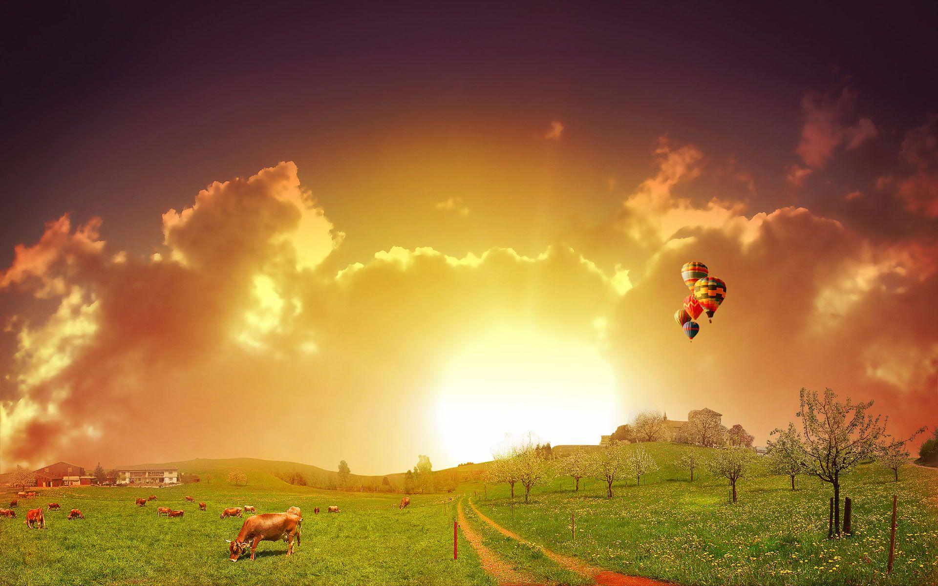 1920x1200 Rainbow Colorful Nature Wallpaper
