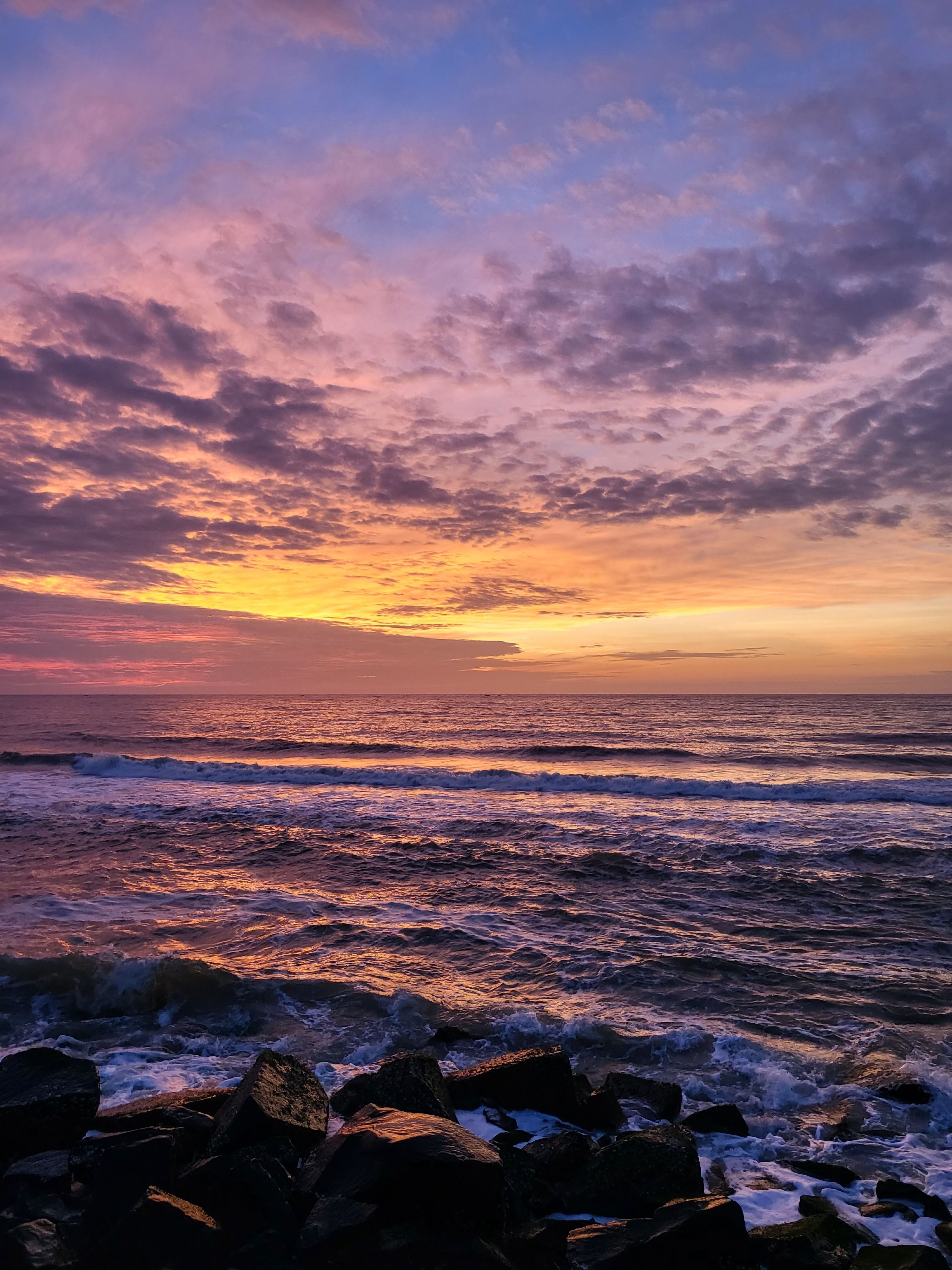 3000x4000 prettiest sunrise witnessed at Pondicherry · Free