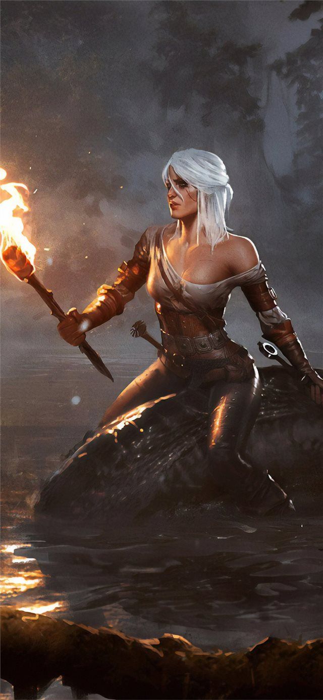 640x1385 the witcher uchiha art iPhone X Wallpaper Free Download