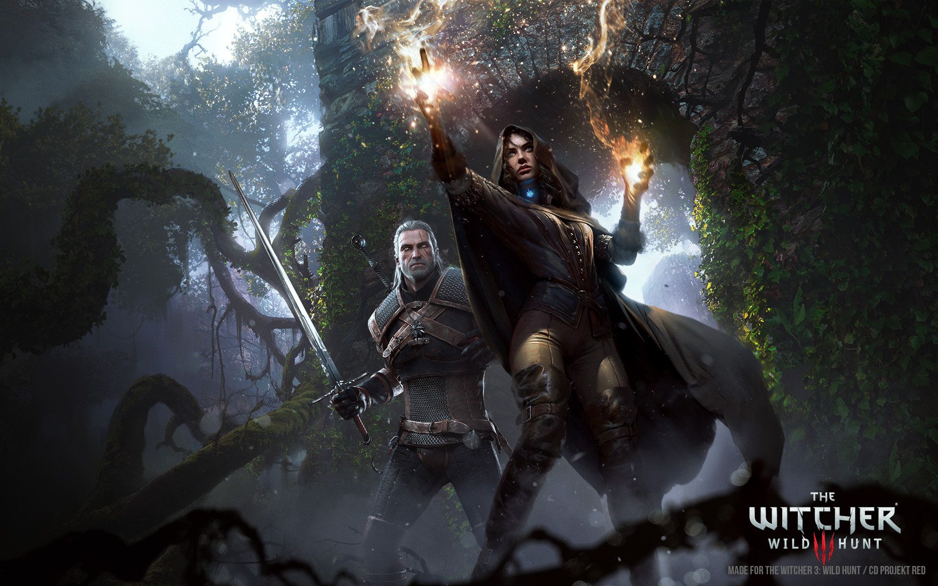 1920x1200 Witcher 3: Wild Hunt Promo Art