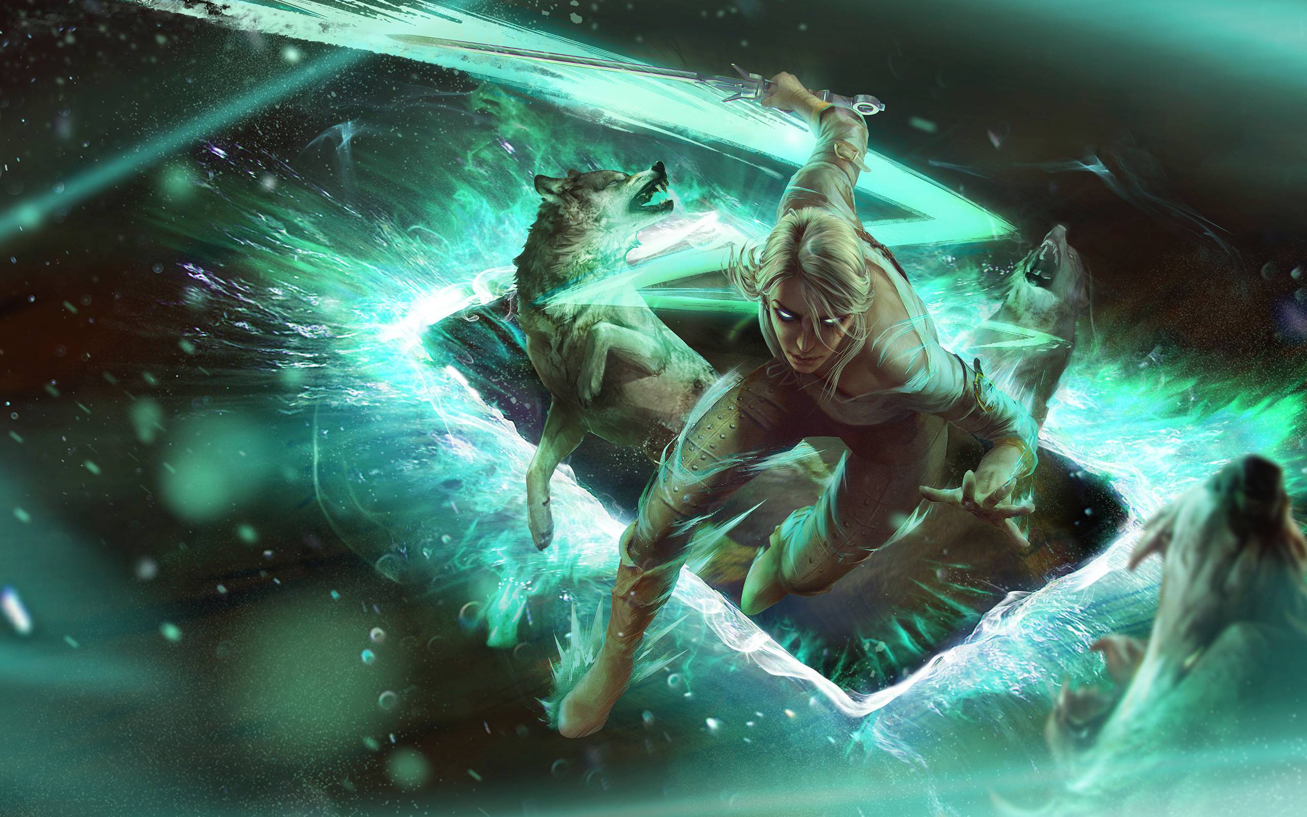 2560x1600 Anna Podedworna's art brings the world of The Witcher to life