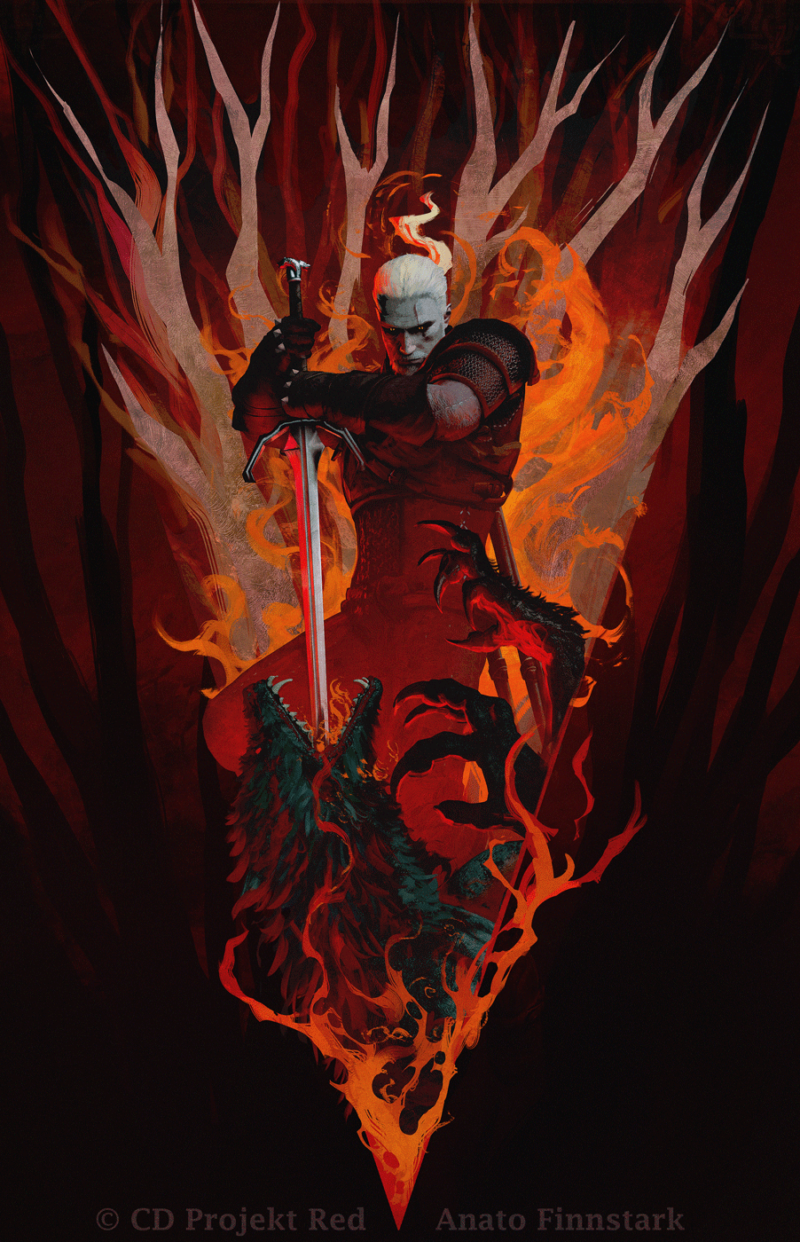 902x1400 The Witcher 3 ( 10 years anniversary )