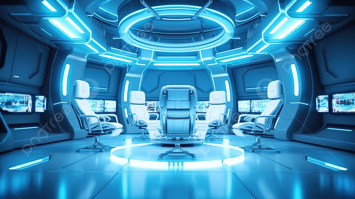 1200x673 Futuristic Laboratory Room With Chair Abstract Sci Fi Background In 3D Illustration, Spaceship Interior, Hallway, 3D Floor Background Image And Wallpaper for Free Download