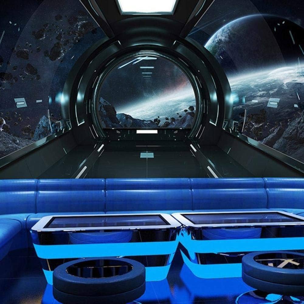 1000x1000 Amazon.co.jp: 3D Extended Space Space Capsule Wallpaper Laboratory Classroom Mural Bar KTV Game Room Sci Fi Space Wallpaper 01 166.5 Inches (Wx260 Cm) (H) : DIY, Tools & Garden