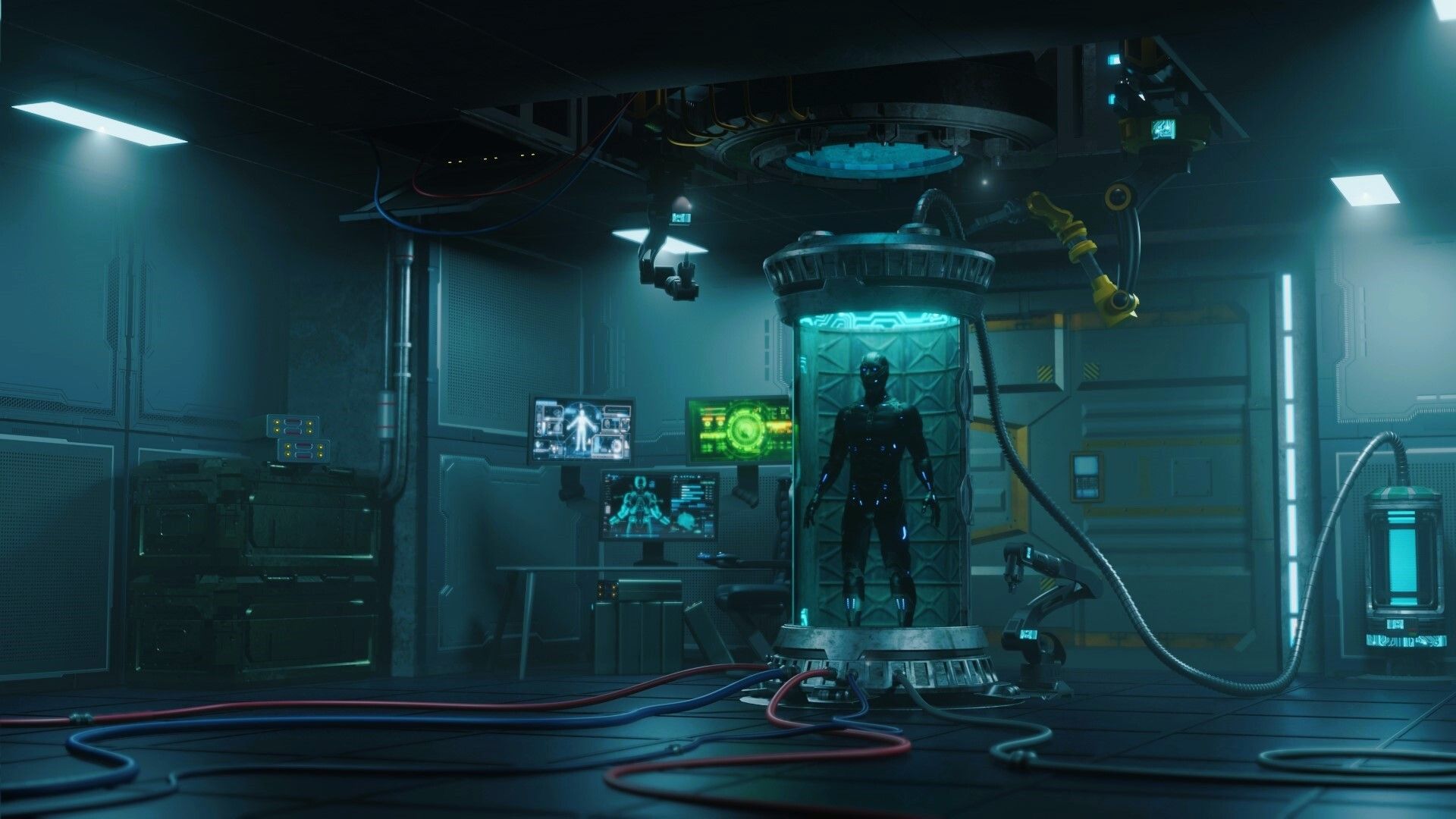 1920x1080 Sci Fi Lab Scene
