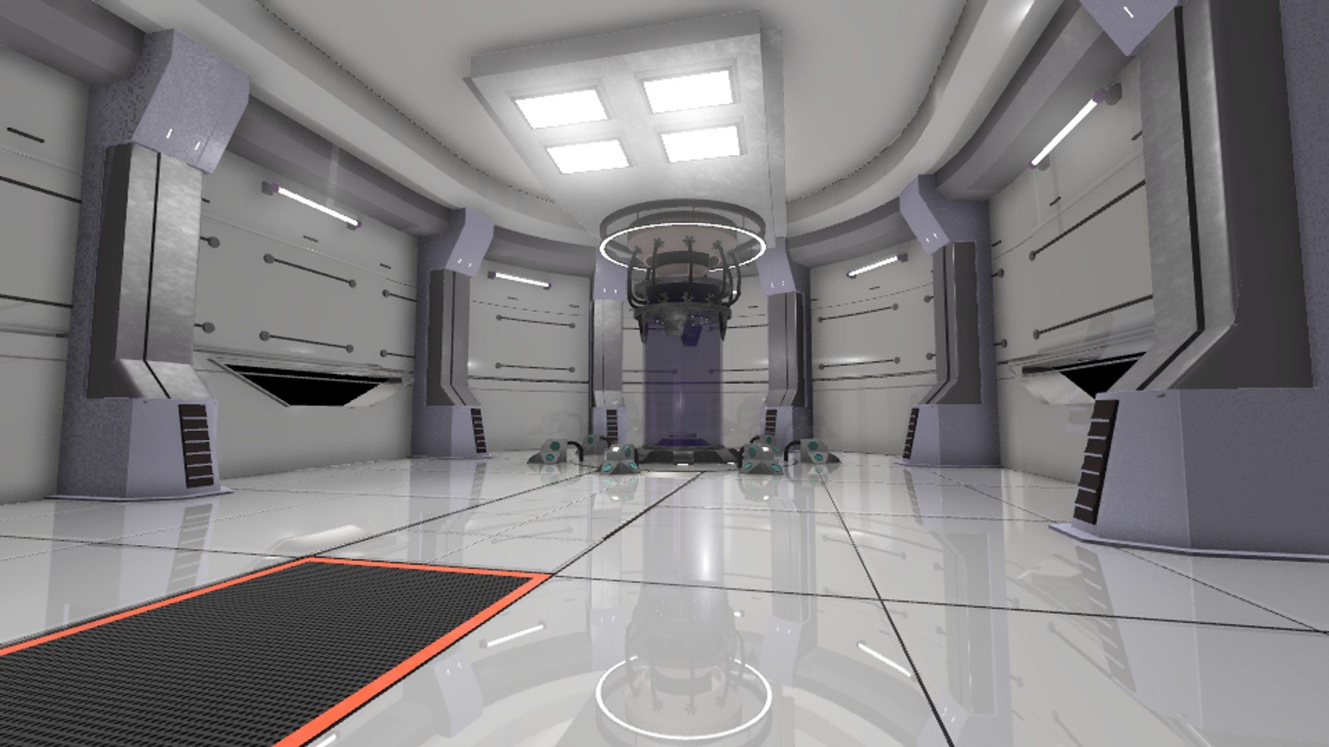 1920x1080 Futuristic Laboratory 3D Model