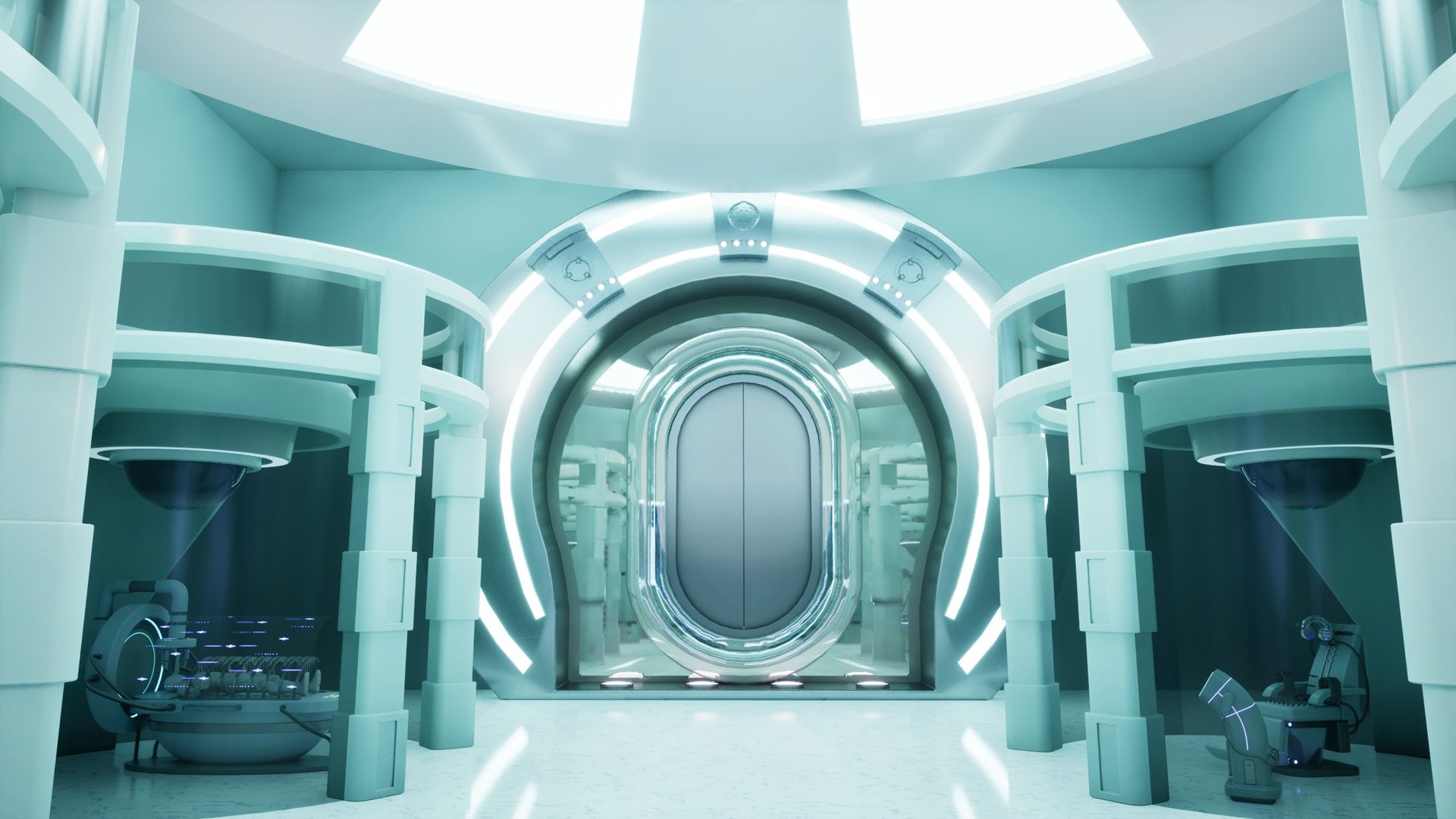 1920x1080 Laboratory Sci Fi