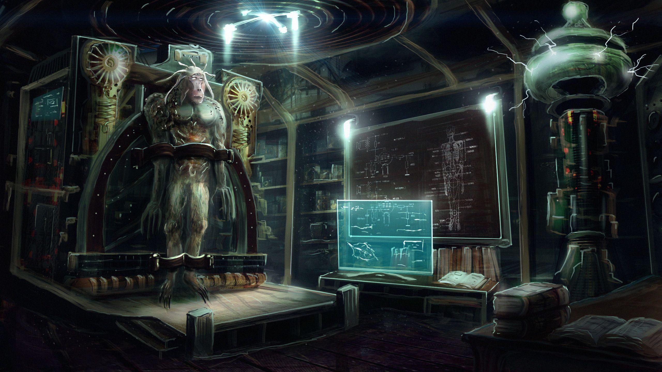 2560x1440 Laboratory Wallpaper