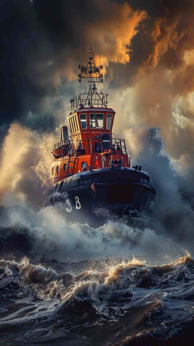 736x1313 Tugboat Wallpaper 4K HD Image