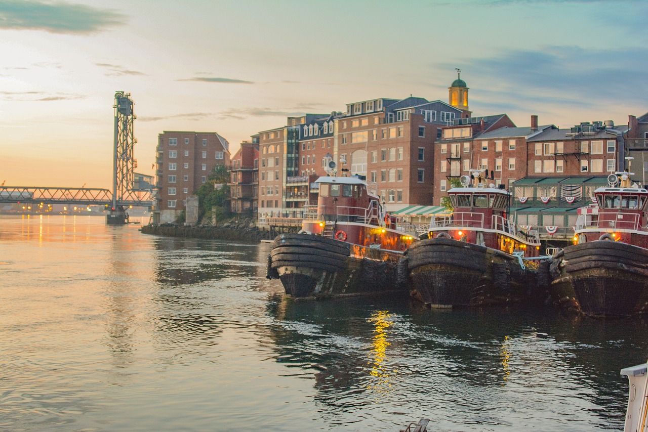 1280x854 Portsmouth, nh, tugboats, harbor, seacoast