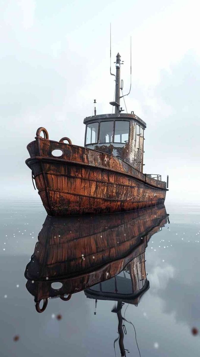 673x1200 image of a Tugboat 4K HD Wallpaper