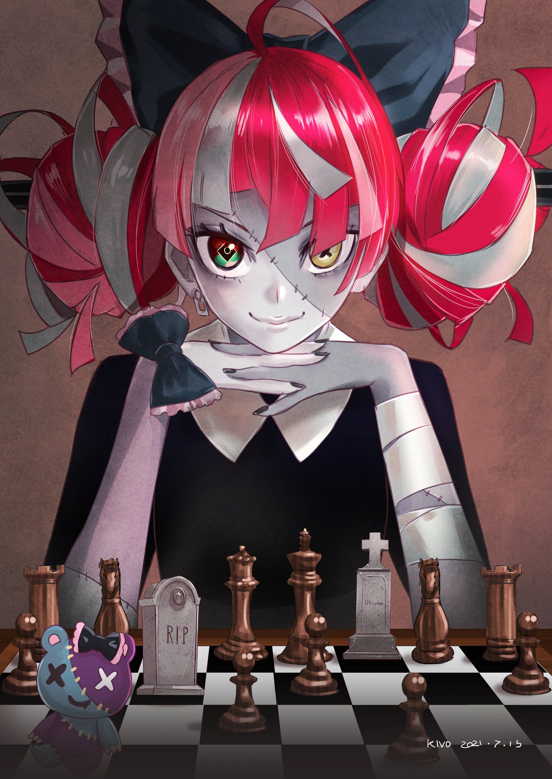 1800x2537 Kureiji Ollie Ollie Ch. Wallpaper by Kivonotbabu Anime Image Board
