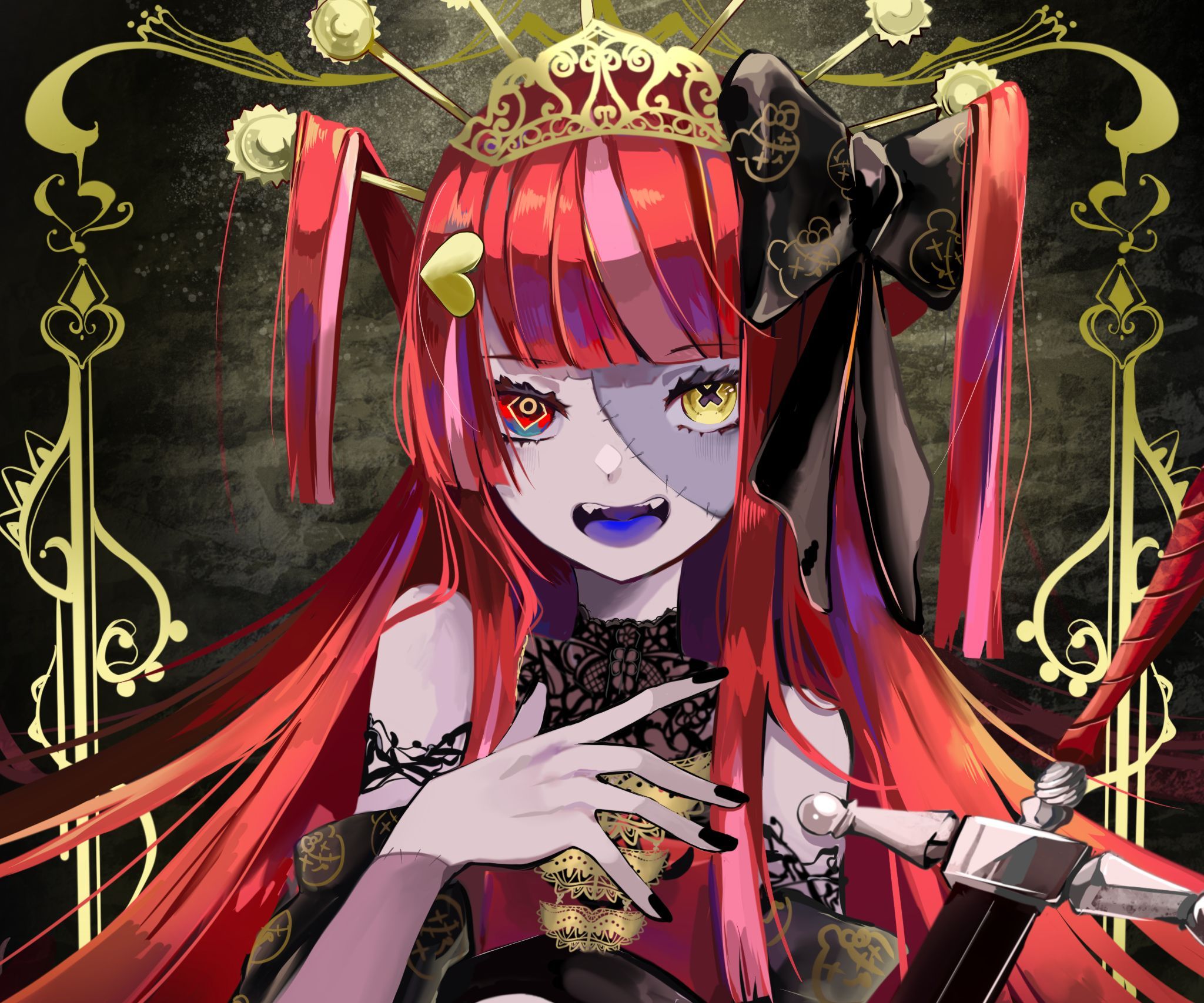 2048x1707 Desktop wallpaper: Hololive, Kureiji Ollie, Anime, Virtual Youtuber 4K free download for PC. 1065906