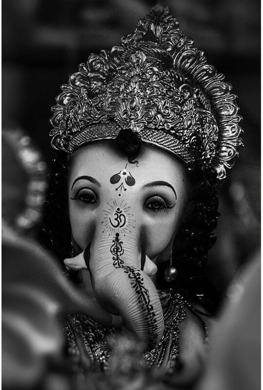 1014x1500 Ganesh Ji Black And White Wall Poster Size 12x18 Paper Print DICAPRIO Posters Posters In India Art, Film, Design, Movie, Music, Nature And Educational Paintings Wallpaper At