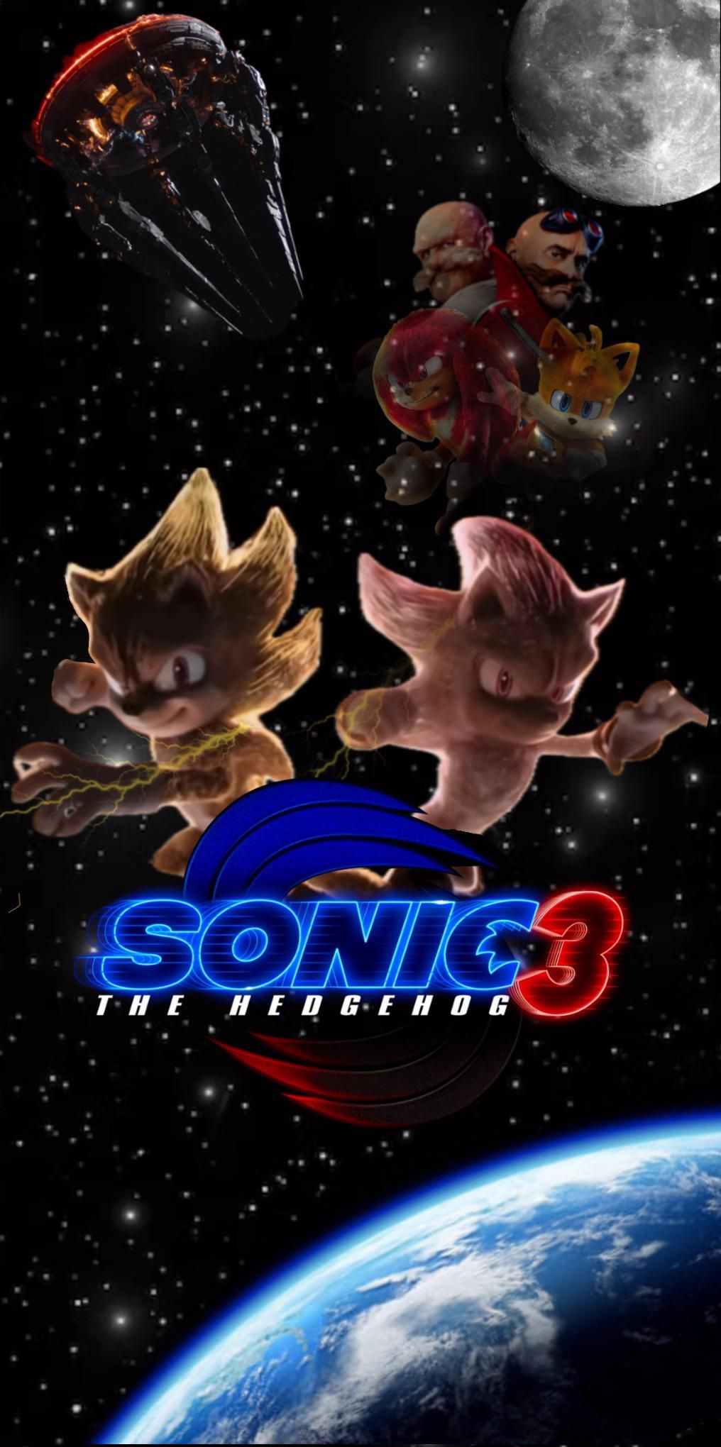 1016x2040 Custom Sonic 3 Wallpaper Poster I Made For The Movie! SPOILER WARNING