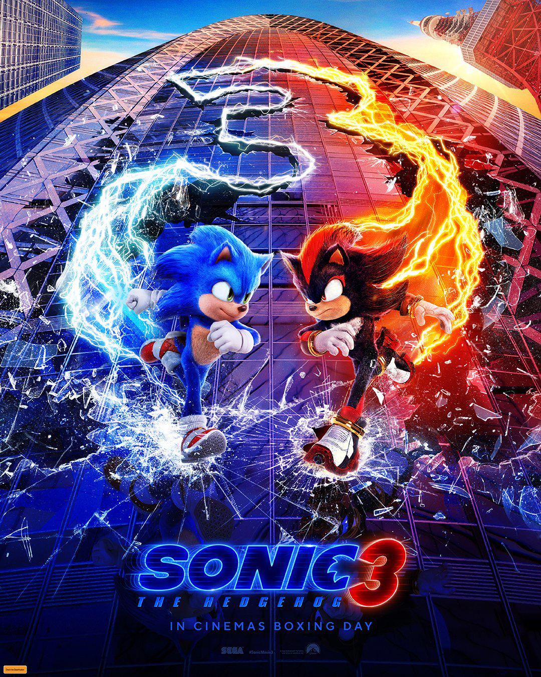 1080x1350 Official Poster for 'Sonic the Hedgehog 3'