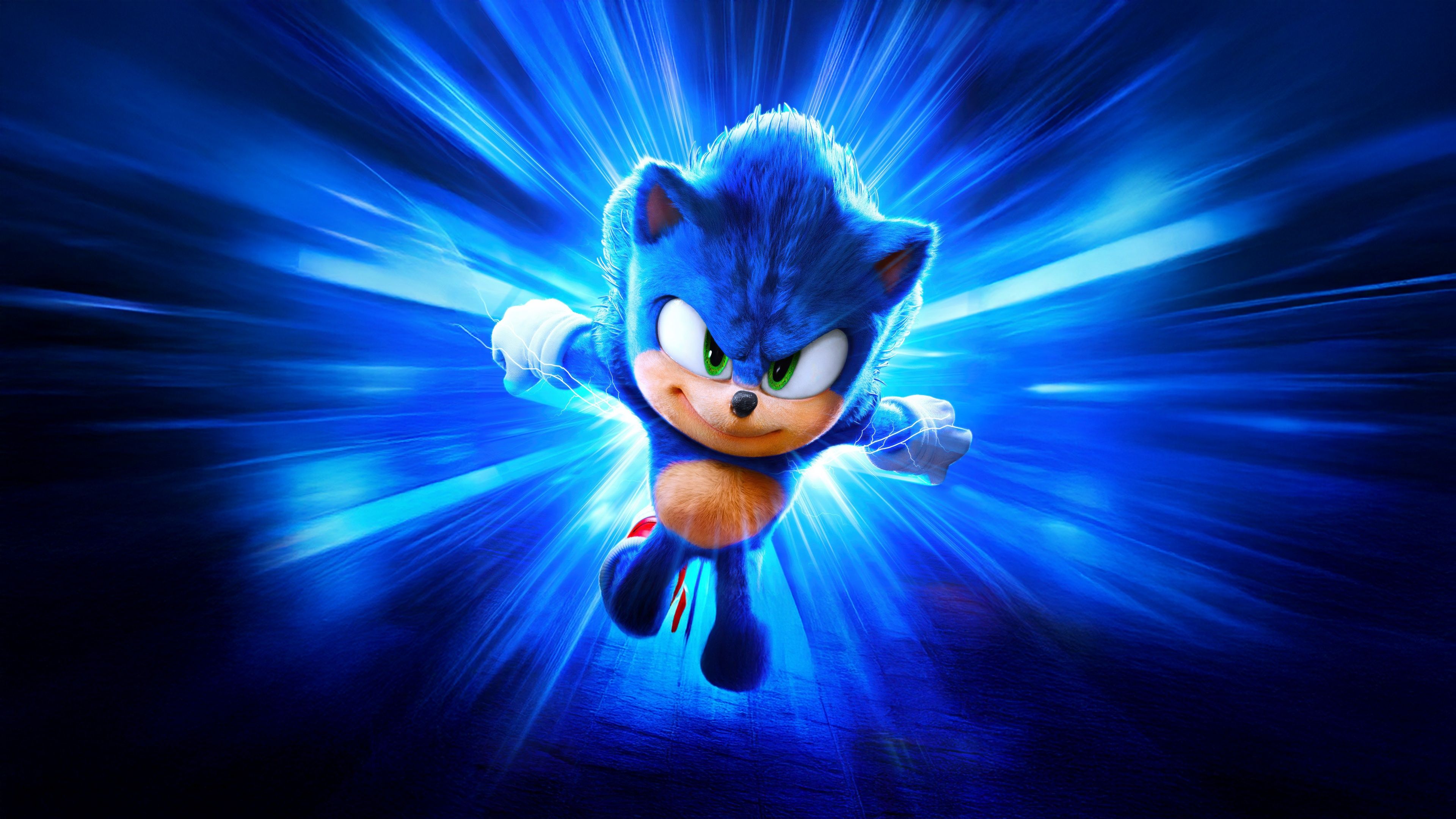 3840x2160 Sonic the Hedgehog 3 Wallpaper 4K, Blue aesthetic, 2024 Movies, 5K