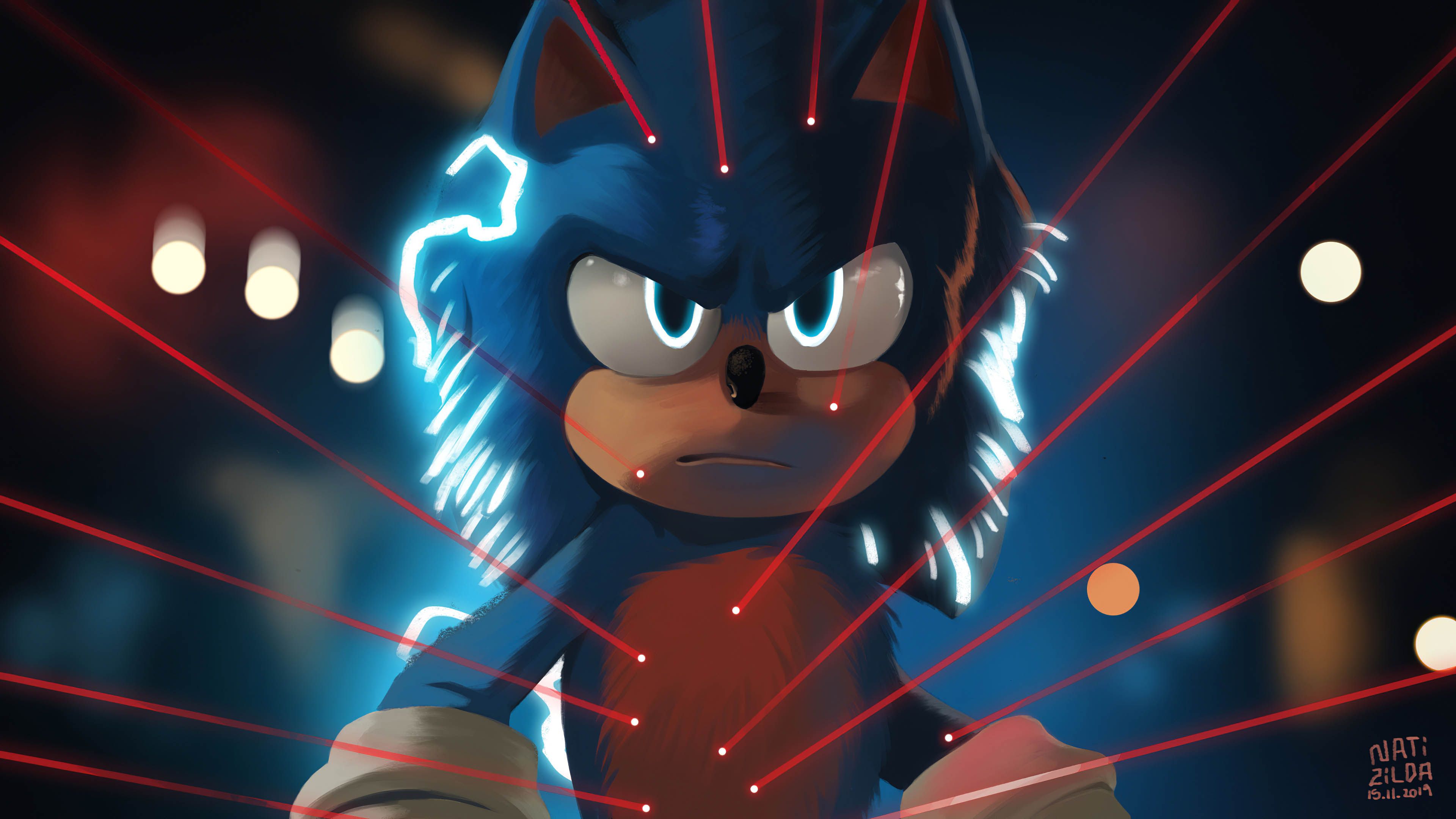3840x2160 Sonic the Hedgehog 3 4K HD Movies Wallpaper