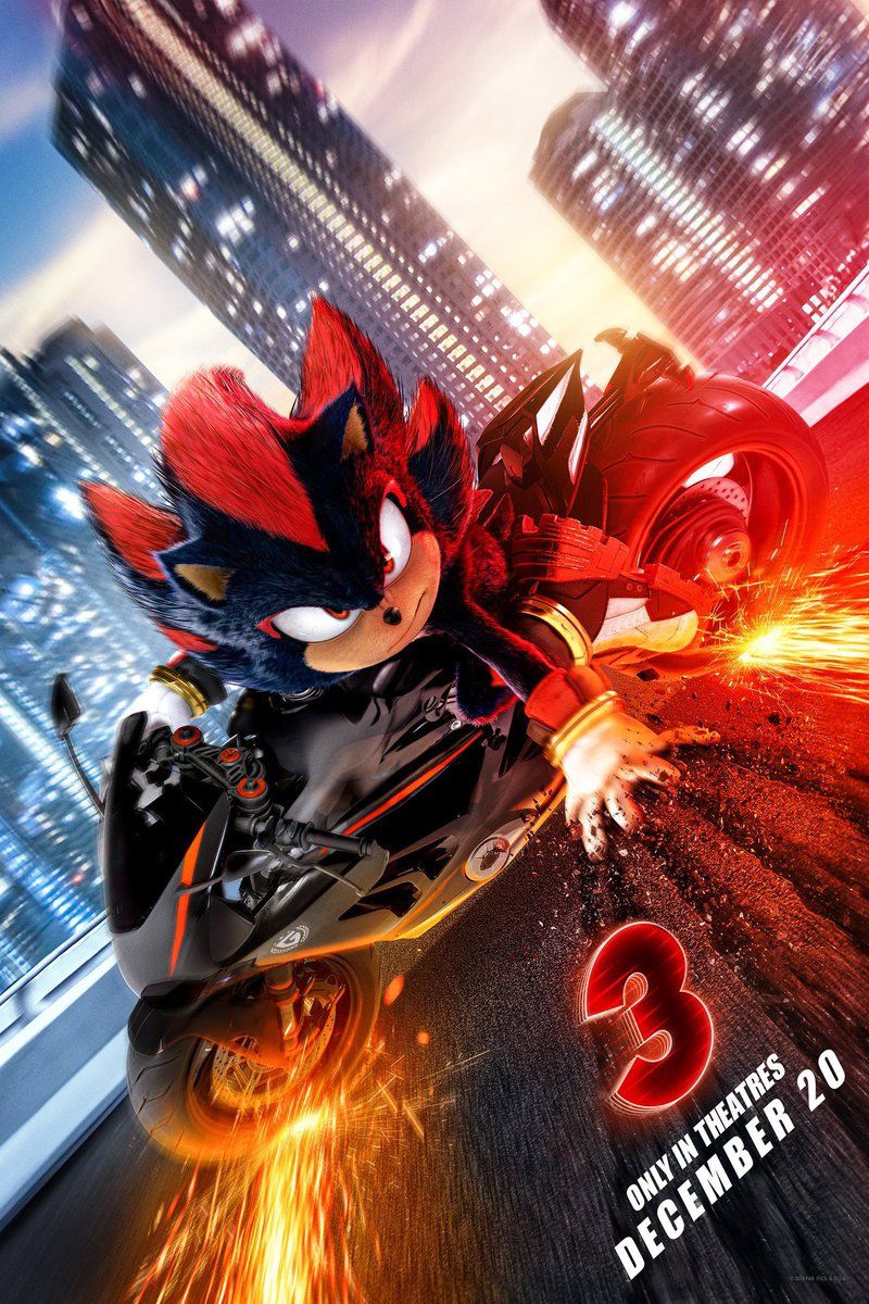 800x1200 The Game Awards on X: Here's the new poster for Sonic 3 movie featuring Shadow. / X