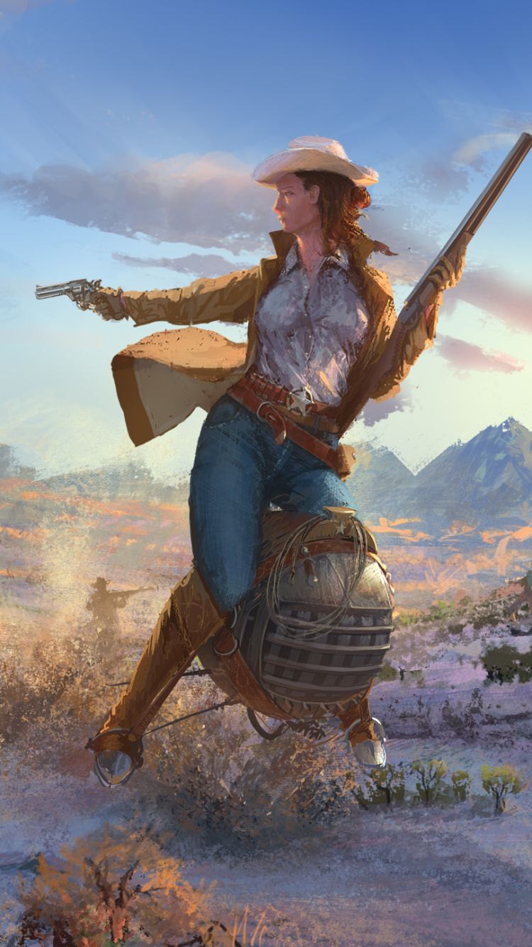 750x1334 Cowgirl Phone Wallpaper: Free 4K & HD Downloads