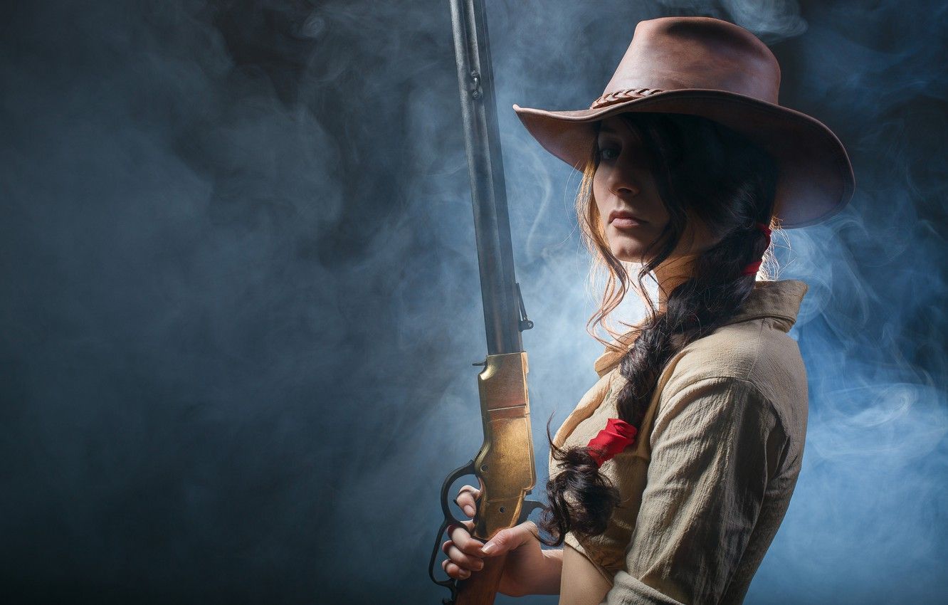 1332x850 Western Girl Wallpaper