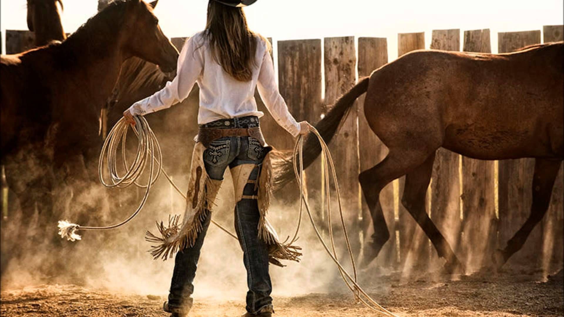 1920x1080 Cowgirl Desktop Wallpaper