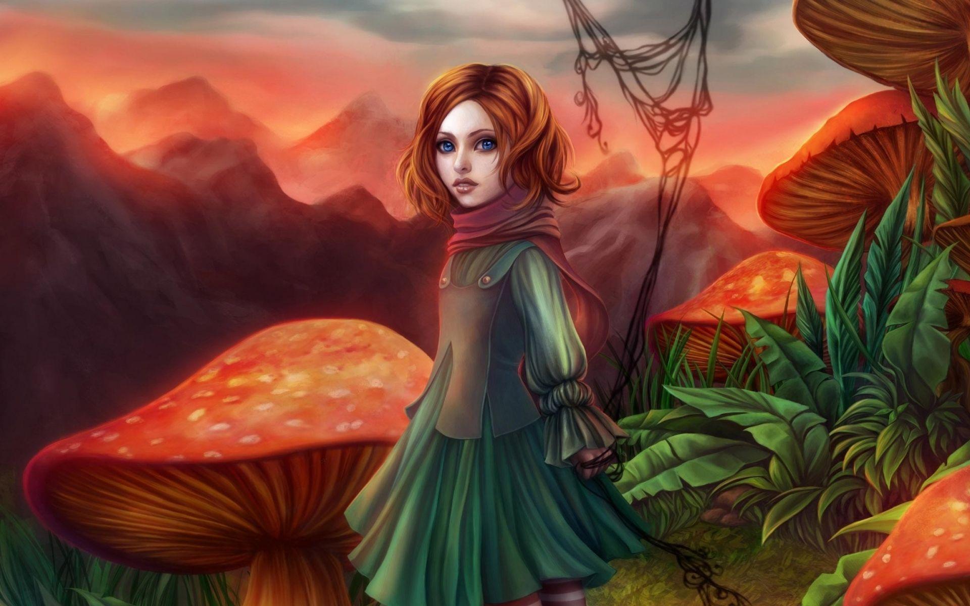 1920x1200 Child Red Hair Blue Eyes Fungi wallpaper. Child Red Hair Blue Eyes Fungi