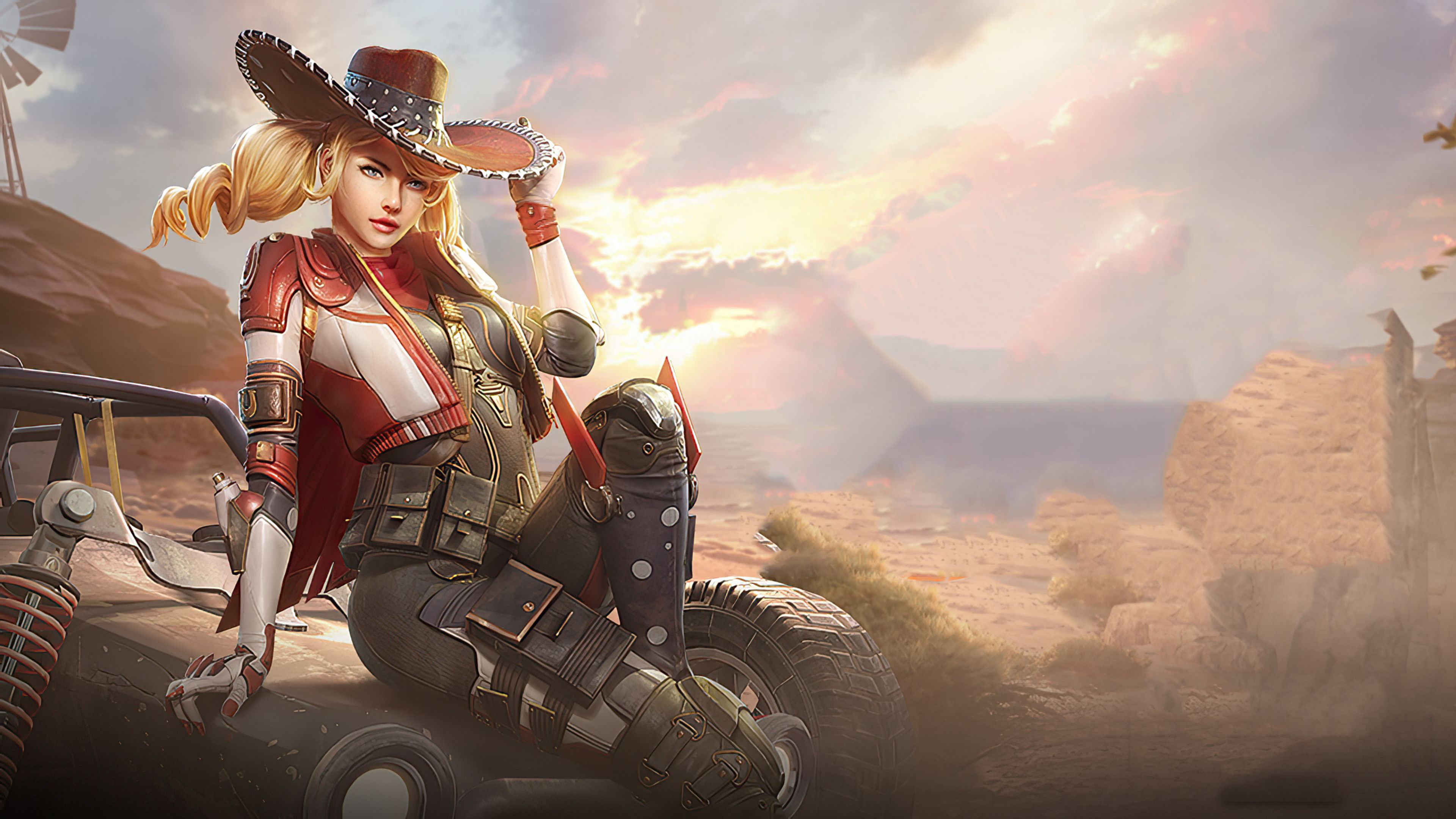 3840x2160 PUBG West Cowgirl 4K HD Games Wallpaper
