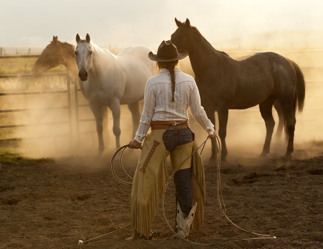 1072x828 Working Cowgirl. Smithsonian Photo Contest