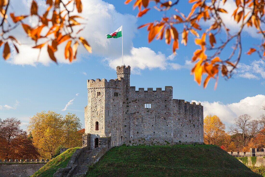 1100x733 Norman Keep, Cardiff Castle, Cardiff