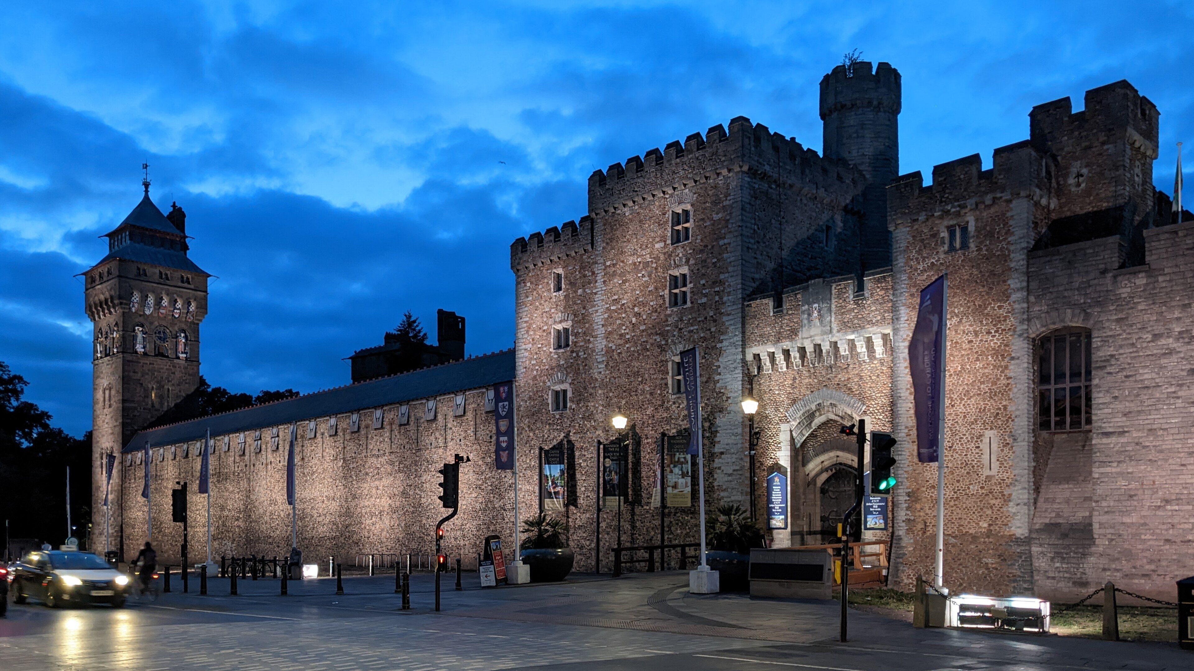 3840x2160 Cardiff Castle Map, Cardiff, Wales, UK