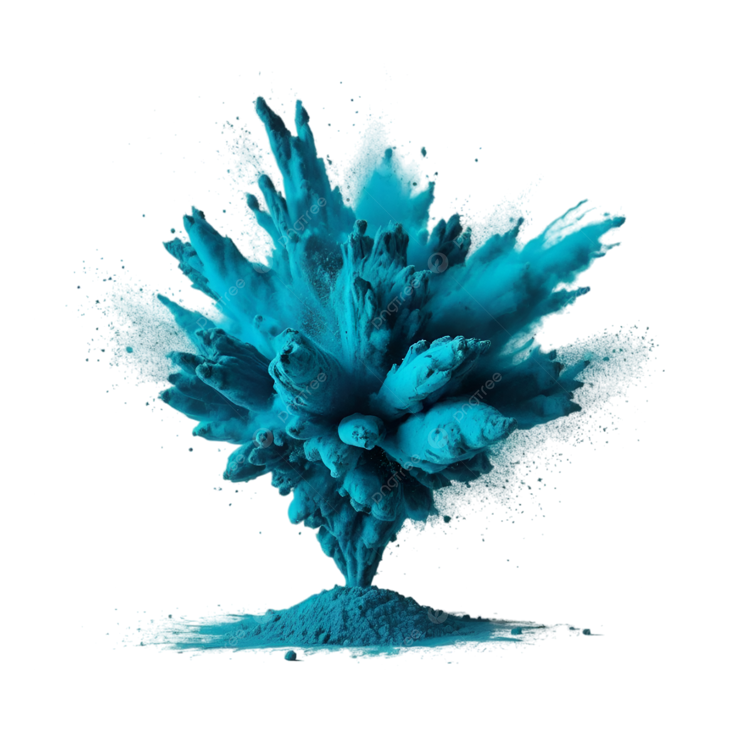 2500x2500 Blue Powder Background PNG Transparent Image Free Download