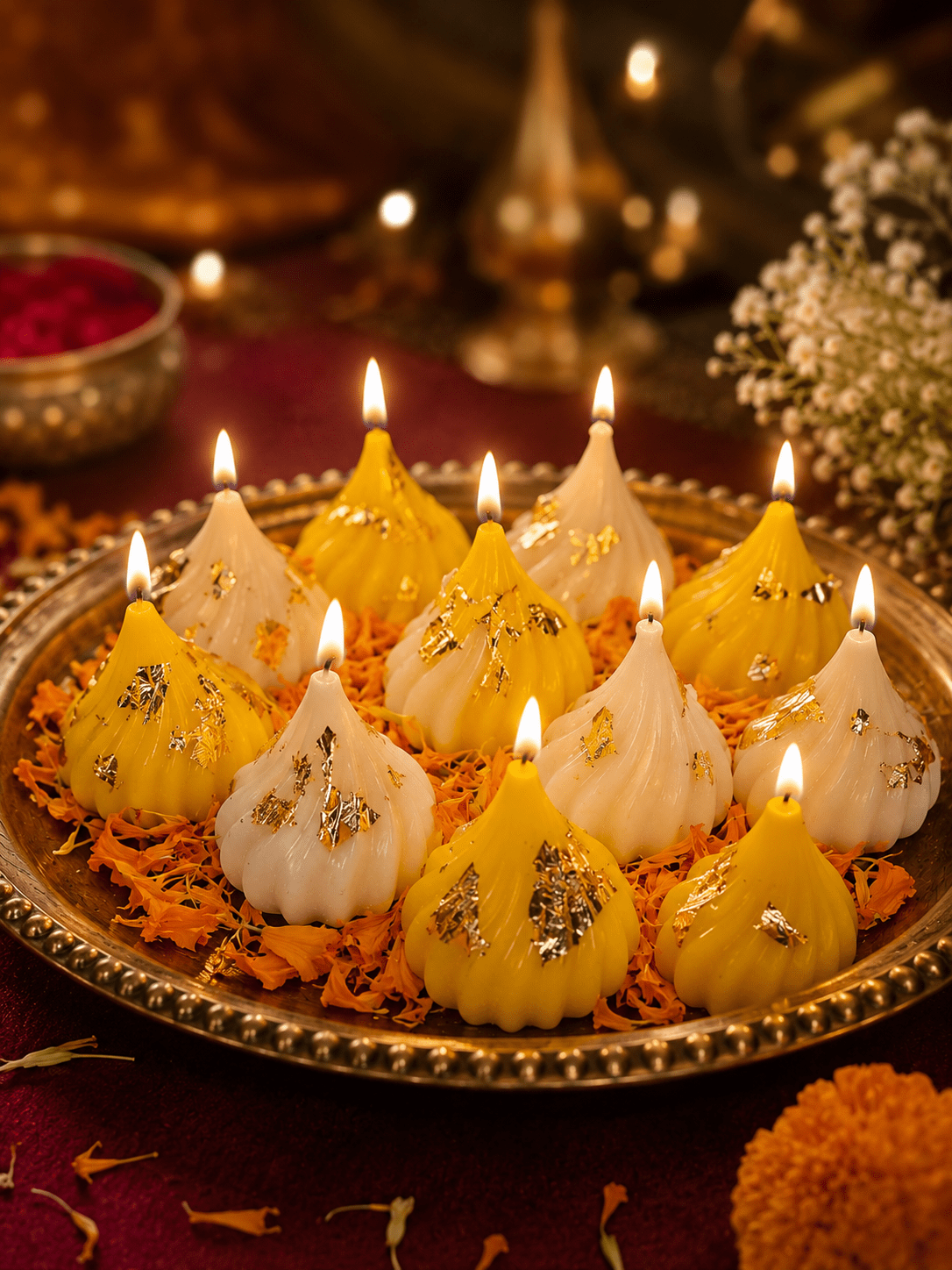1086x1448 Modak Soy Wax Scented Candles. Festive Diwali Gift