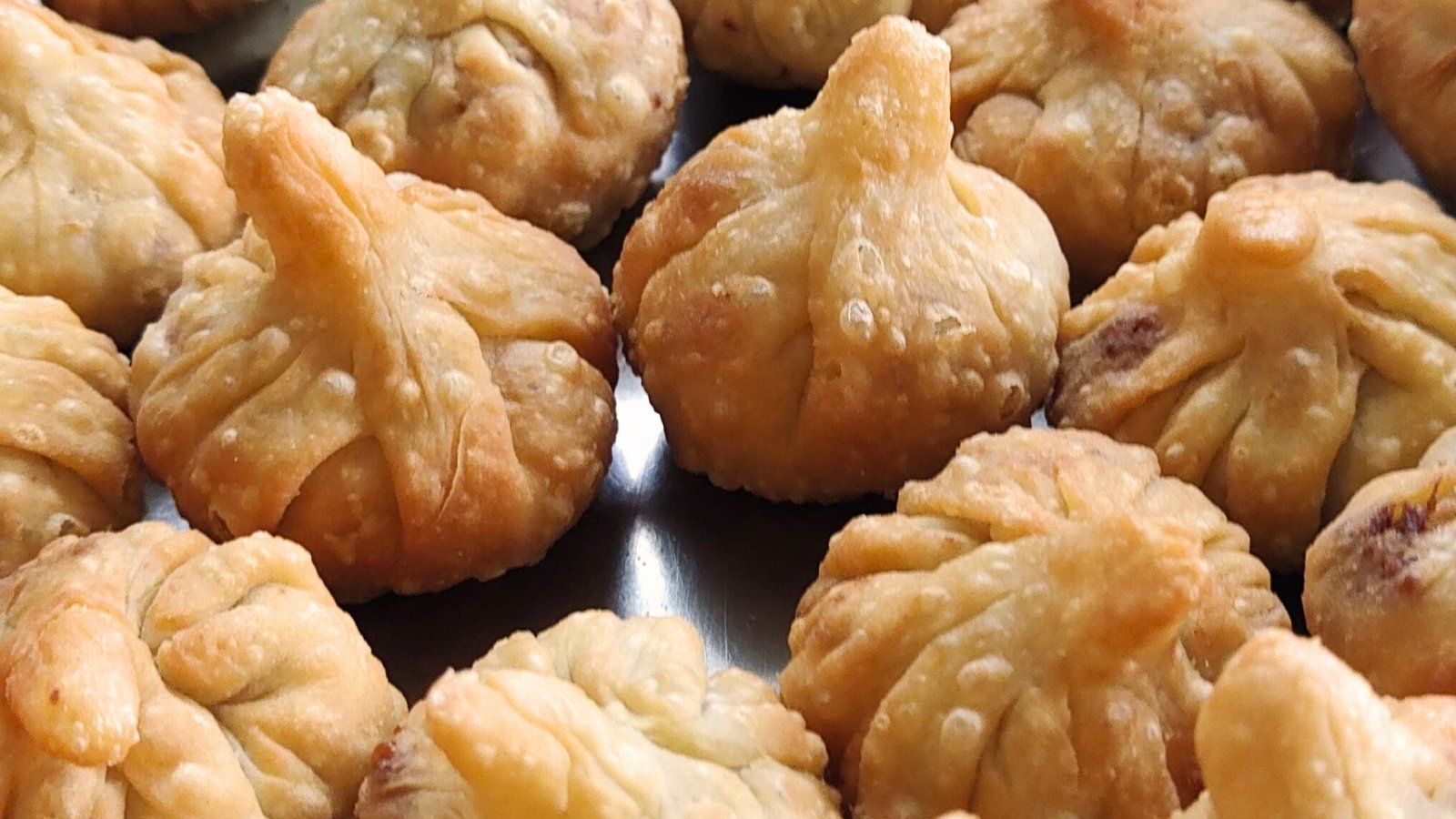 1600x900 Jaggery Coconut Deep Fried Modak Recipe Nile Kitchen