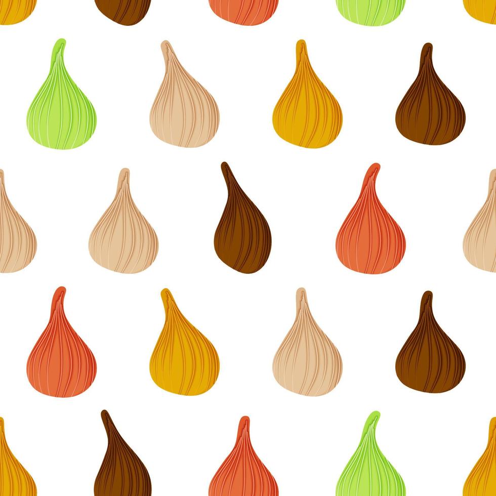 980x980 Seamless pattern with steamed modak vector illustration