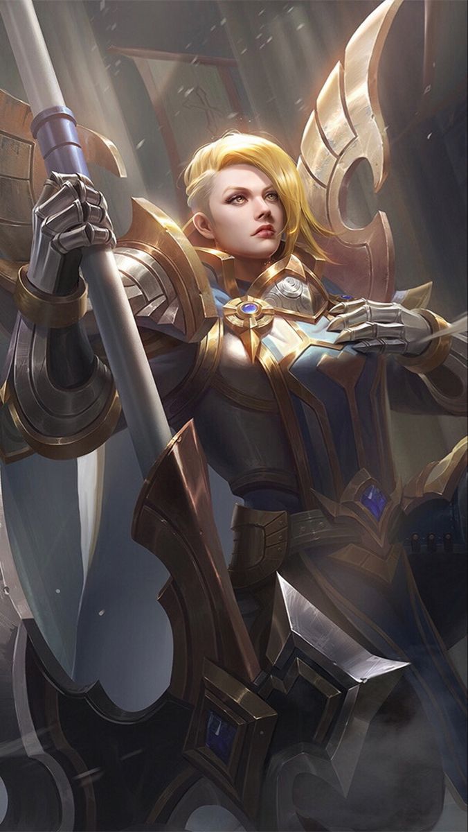 676x1200 Hilda Elite (Sacred Guard). Hilda mlbb wallpaper, Silvana mlbb, Hilda mobile legends