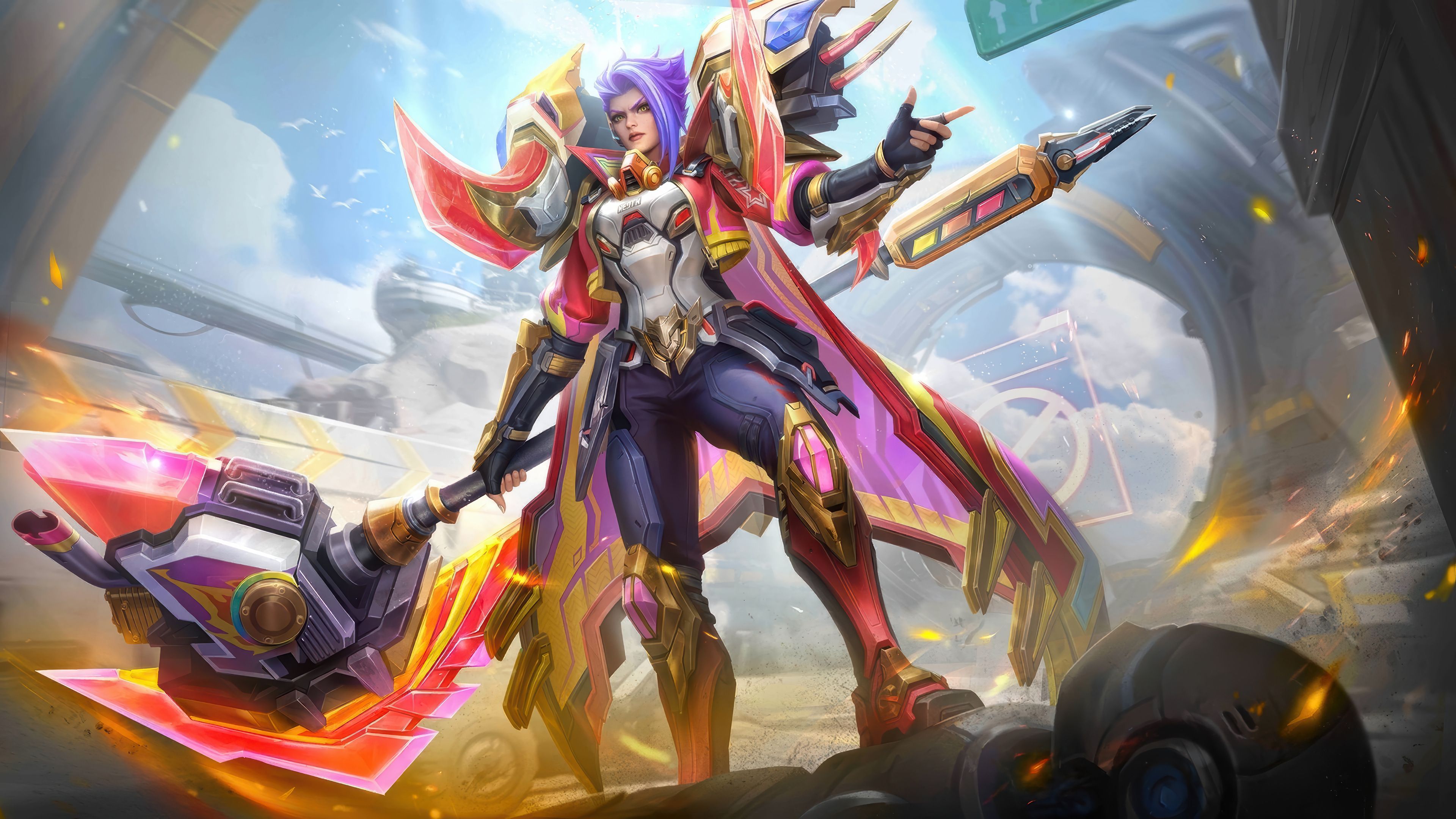 3840x2160 Hilda Guardian Battalion Mobile Legends Wallpaper 4K HD PC