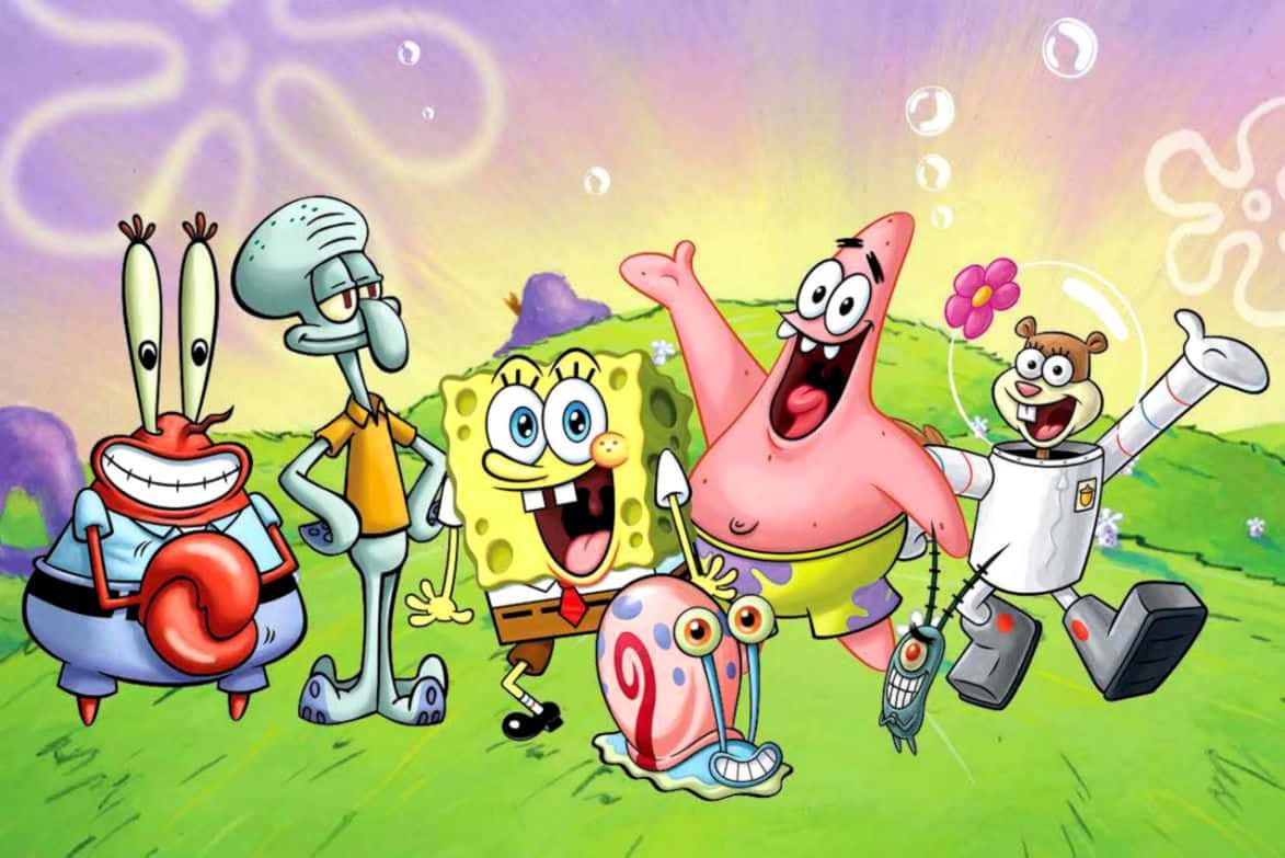 1173x783 Download Get Ready to Laugh with Spongebob Squarepants! Background