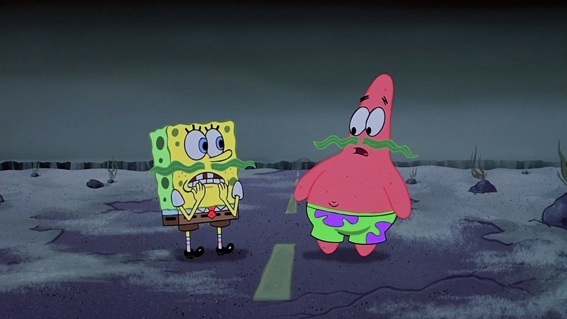 1920x1082 SpongeBob and Patrick HD Wallpaper Fun for Desktopx1082
